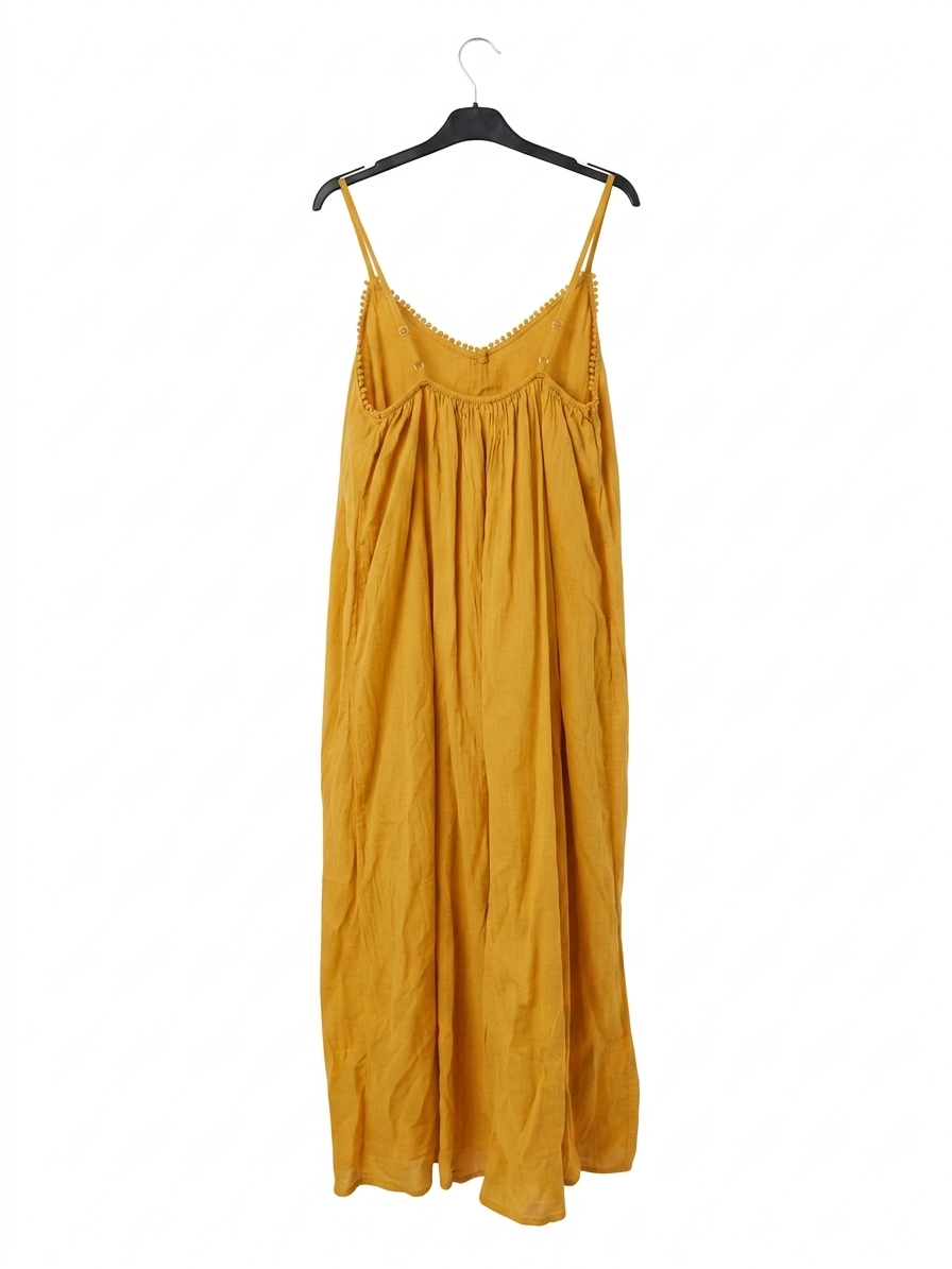 Robe longue SOLEYA en coton – Robe bohème à fines bretelles – LyaMode