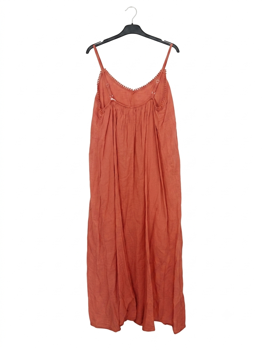 Robe longue SOLEYA en coton – Robe bohème à fines bretelles – LyaMode