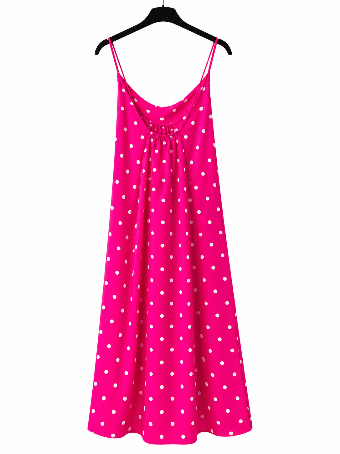 Robe longue à pois femme – Taille unique 100 % polyester – Pois de Charme | LyaMode