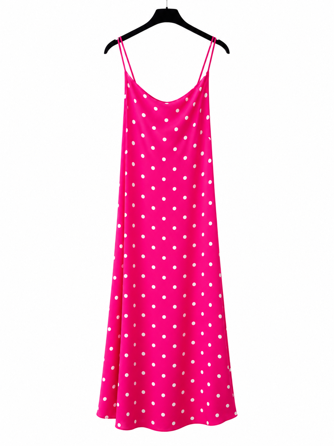 Robe longue à pois femme – Taille unique 100 % polyester – Pois de Charme | LyaMode
