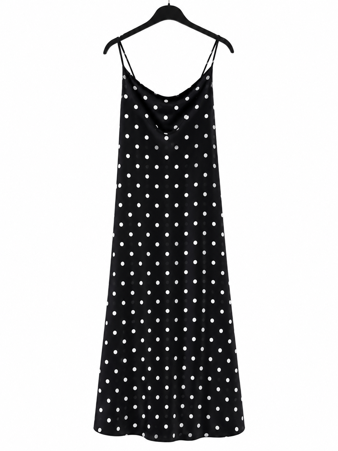 Robe longue à pois femme – Taille unique 100 % polyester – Pois de Charme | LyaMode