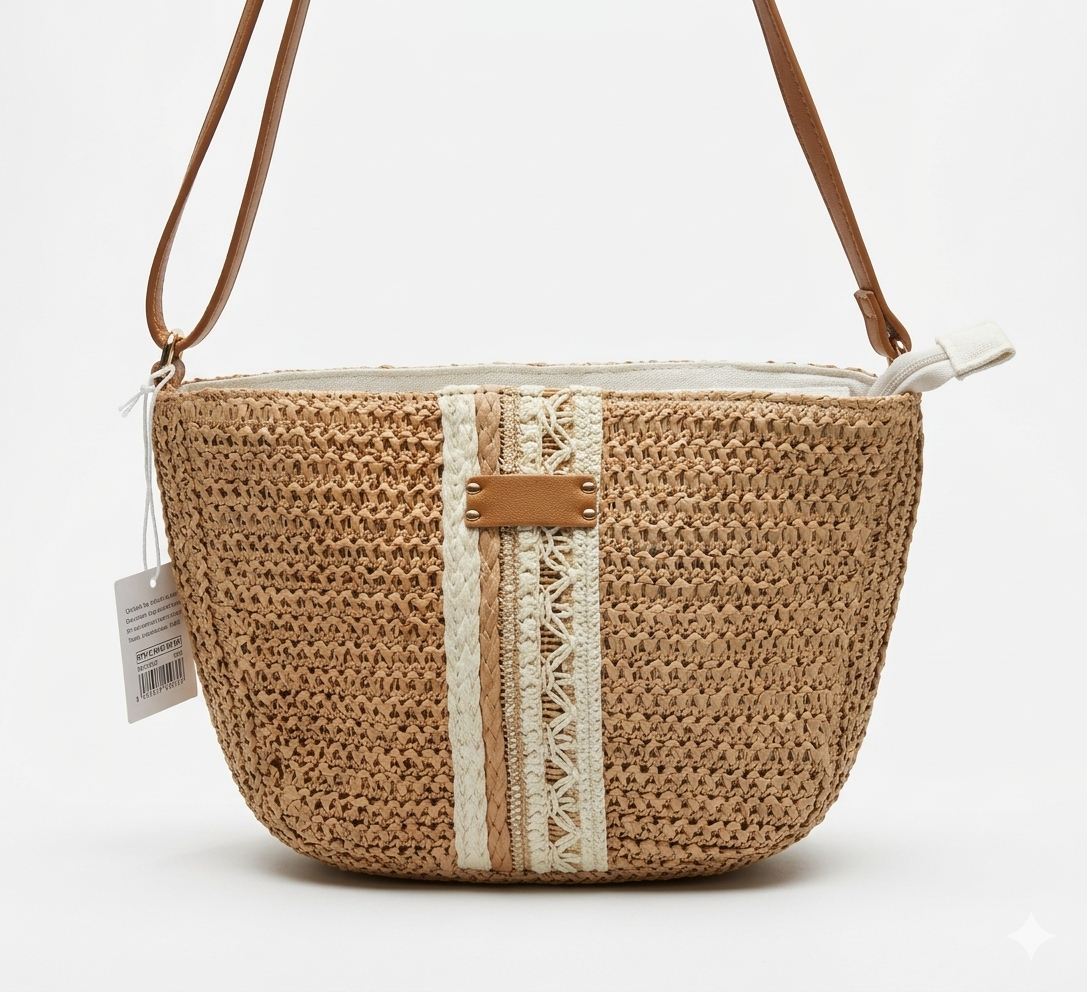 Sac bandoulière bohème tressé femme – Esprit Bohème – LyaMode