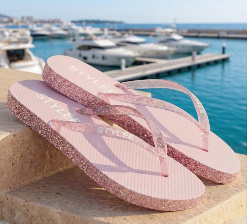 Tongs Pailletées à Message Femme Été Confortables et Légères | LyaMode