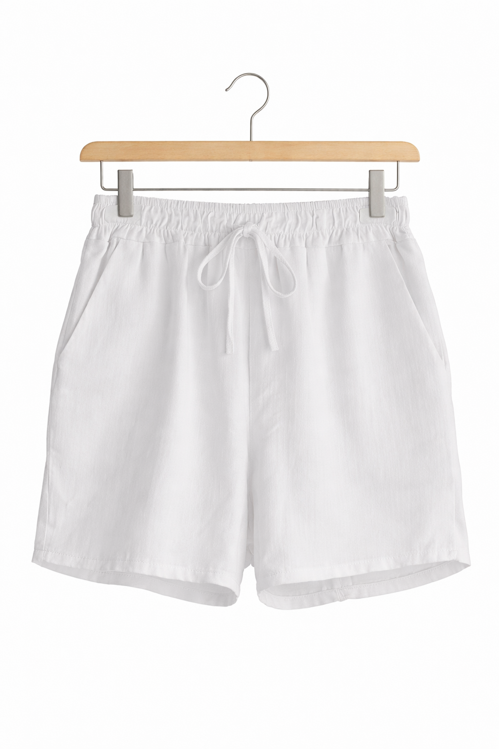 Short femme été 100% coton taille élastique lien à nouer poches confort respirant coupe fluide casual plage | Brise d’Été – LyaMode
