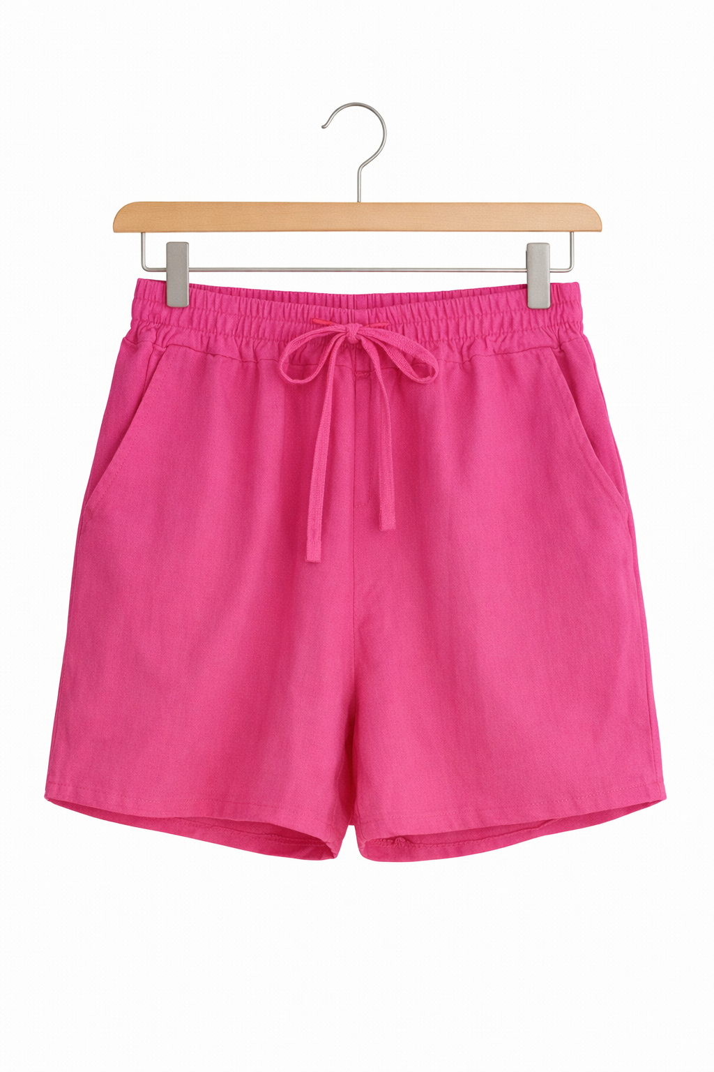 Short femme été 100% coton taille élastique lien à nouer poches confort respirant coupe fluide casual plage | Brise d’Été – LyaMode