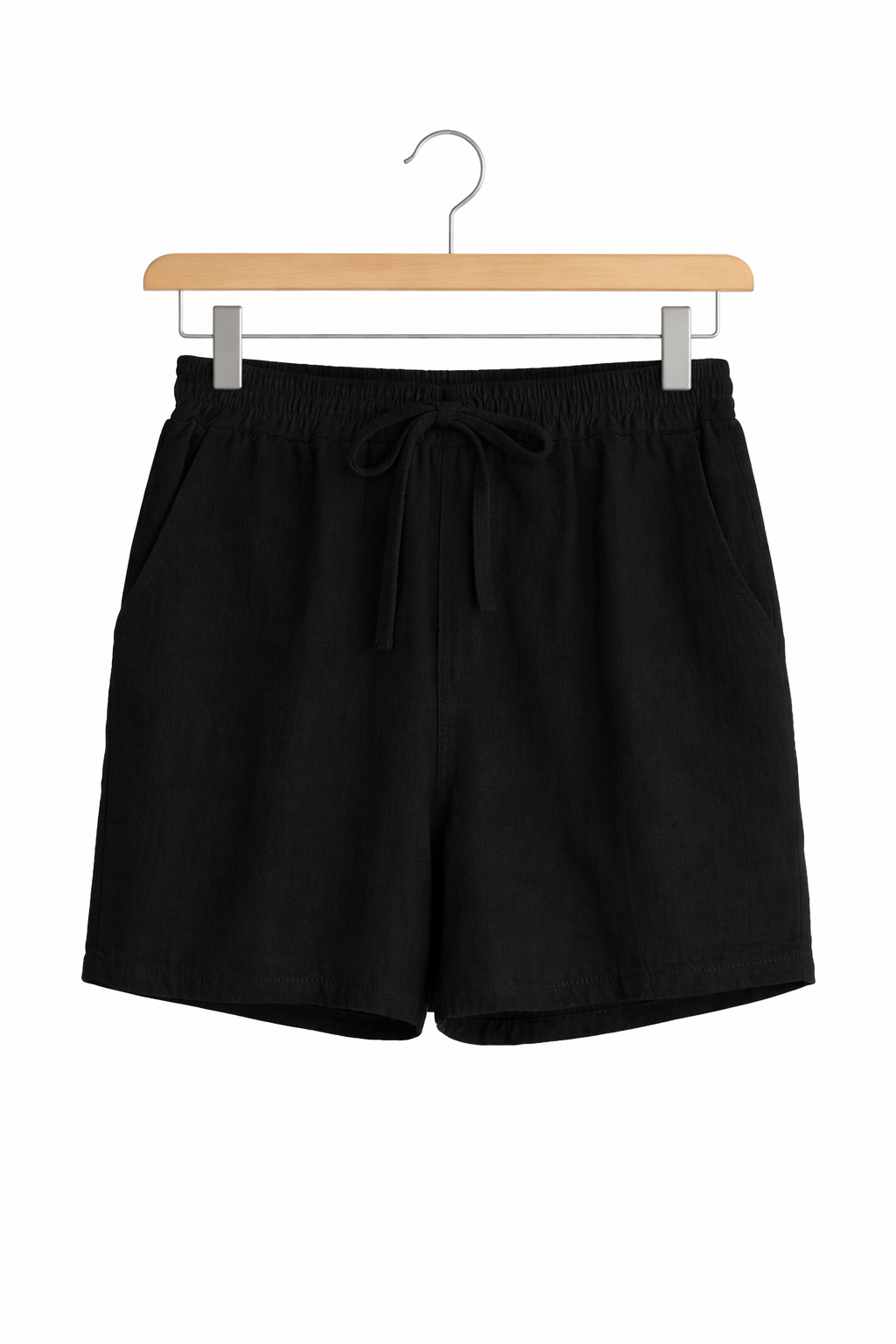 Short femme été 100% coton taille élastique lien à nouer poches confort respirant coupe fluide casual plage | Brise d’Été – LyaMode