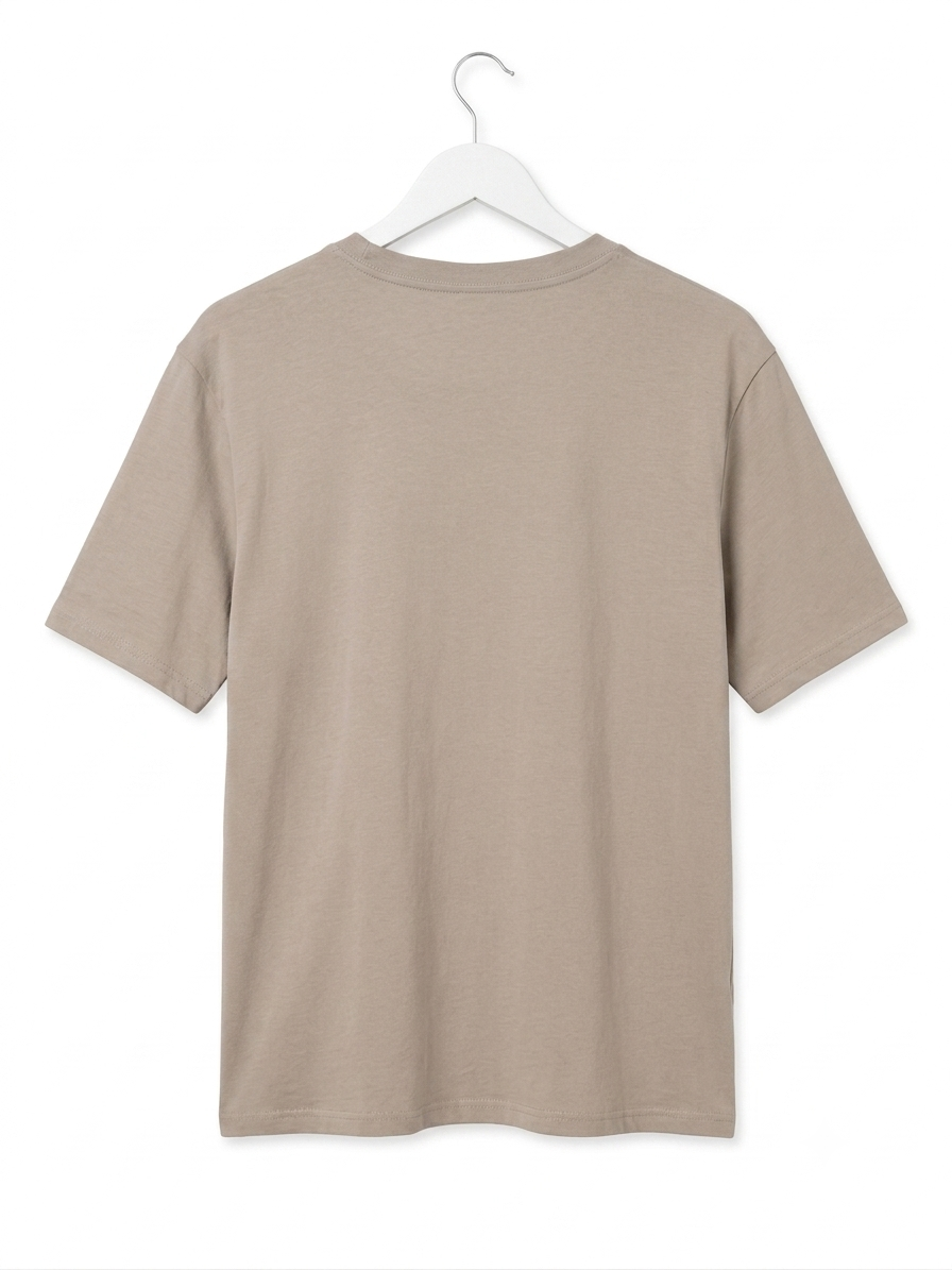 T-shirt femme taupe "Be The Sunshine" – Coton stretch – Taille unique