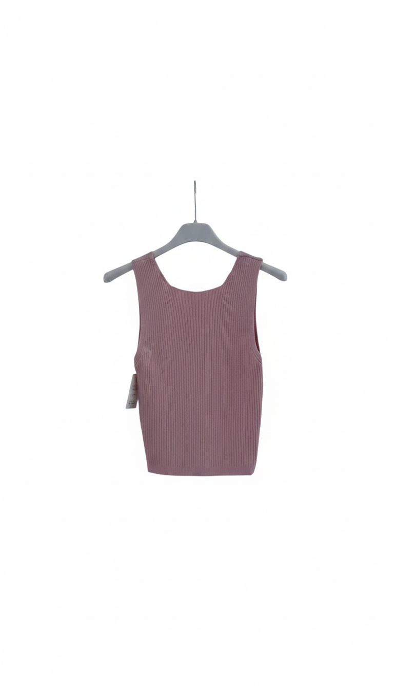 Top Femme Maille Fine Boutons Décolleté V Coupe Ajustée Stretch Confort Bouton d’Été LyaMode