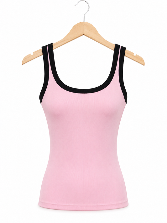 Top Élégance Sculptée – Débardeur Femme en Viscose Stretch | LyaMode