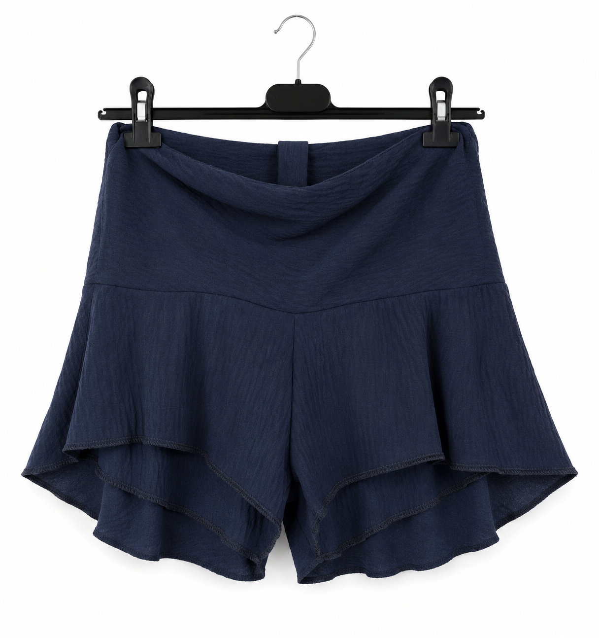 Jupe-short femme fluide à volants 100% viscose taille nouée coupe bohème chic confortable été taille unique jusqu’au 40 | LyaMode