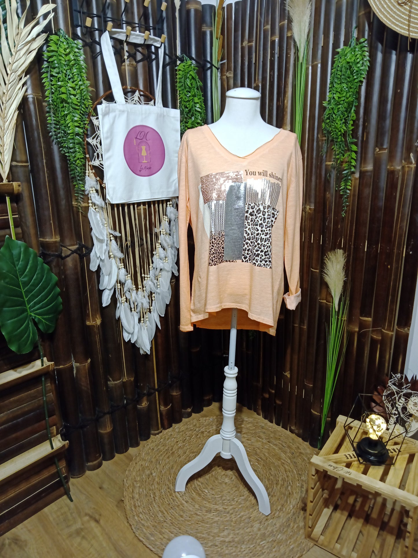 Tee-shirt manches longues Shiny Wild