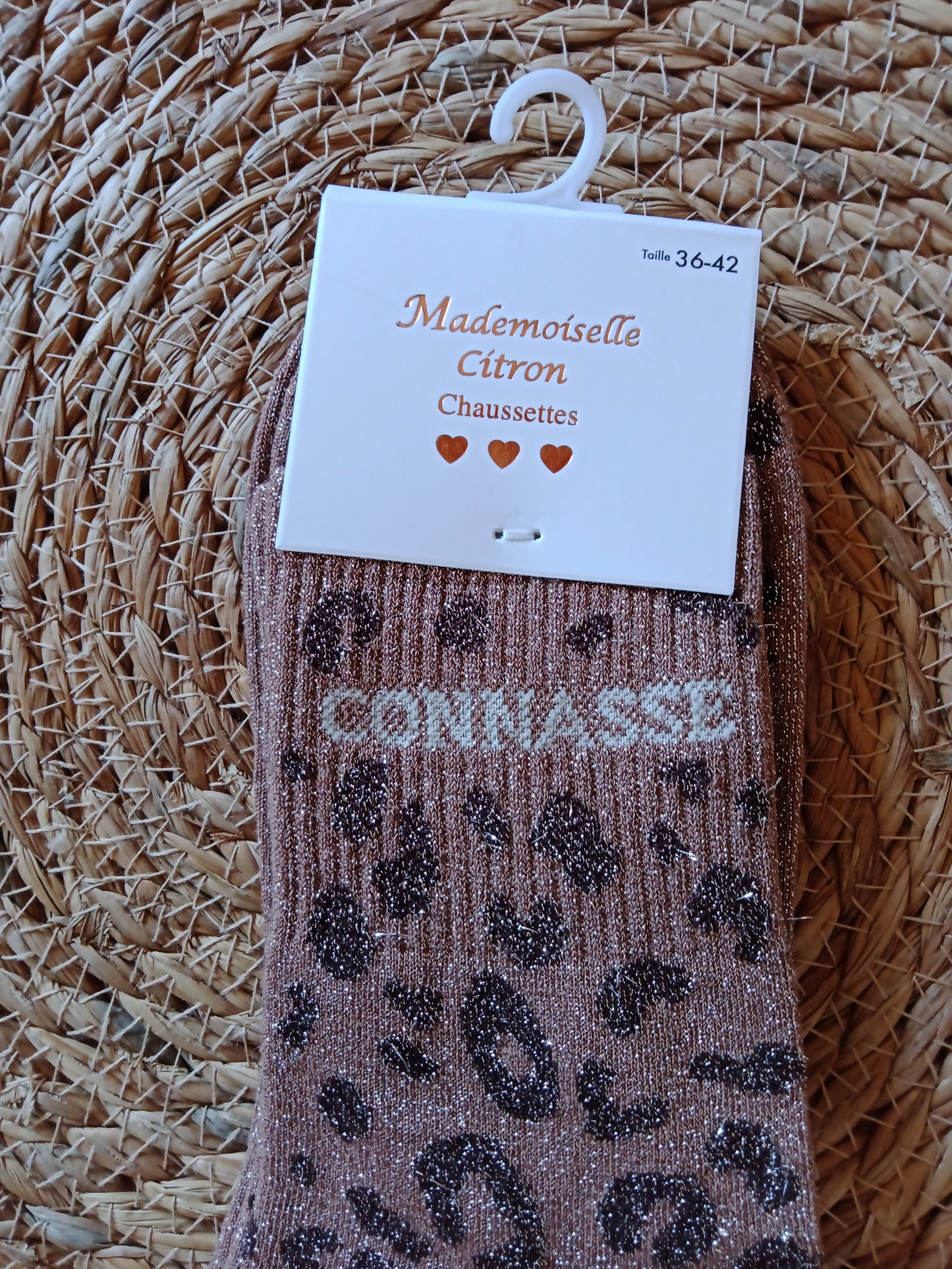Chaussettes à Paillettes Léopard Femme “Les Félines Scintillantes” Taille 36-42 | LyaMode