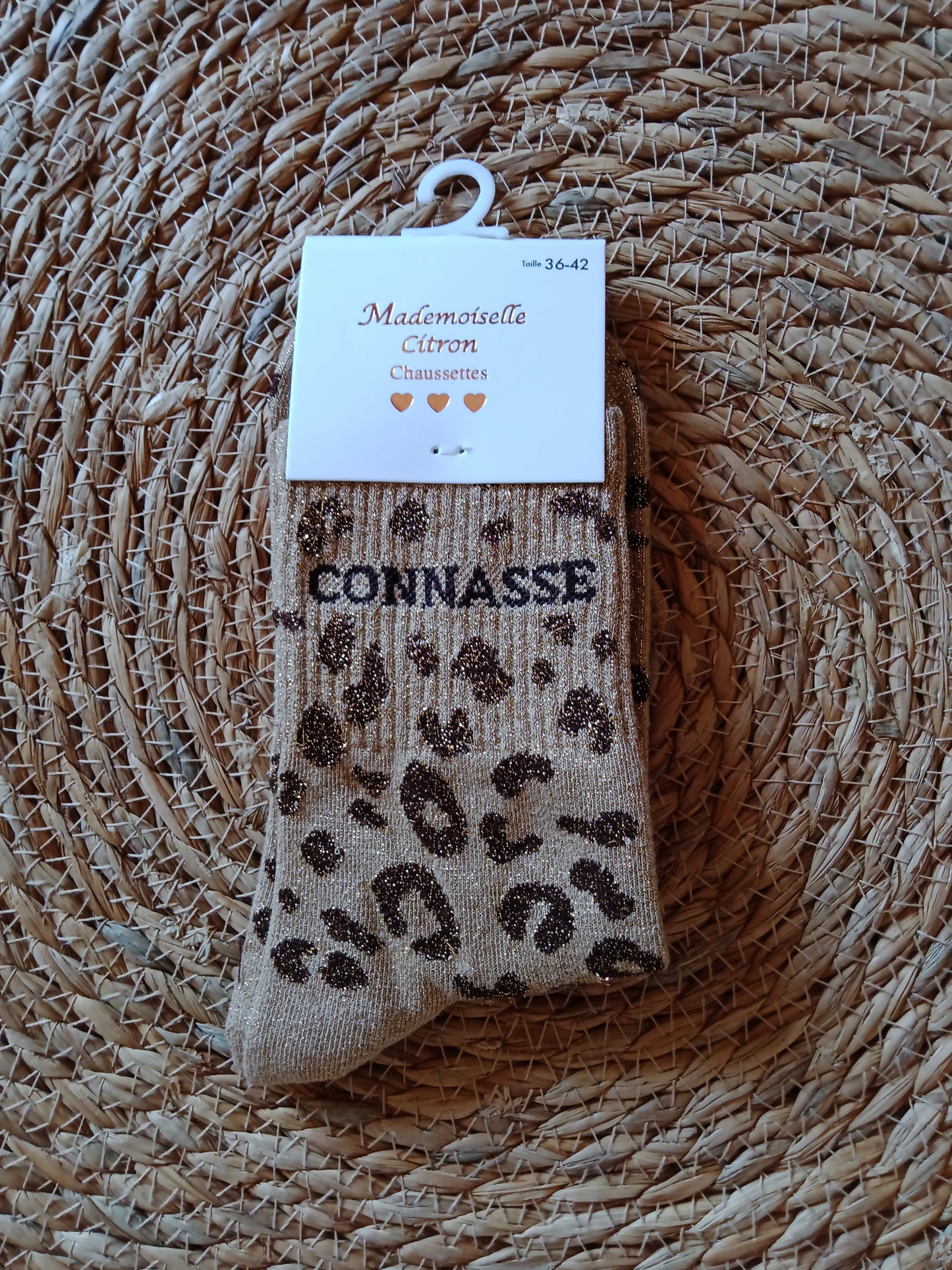 Chaussettes à Paillettes Léopard Femme “Les Félines Scintillantes” Taille 36-42 | LyaMode