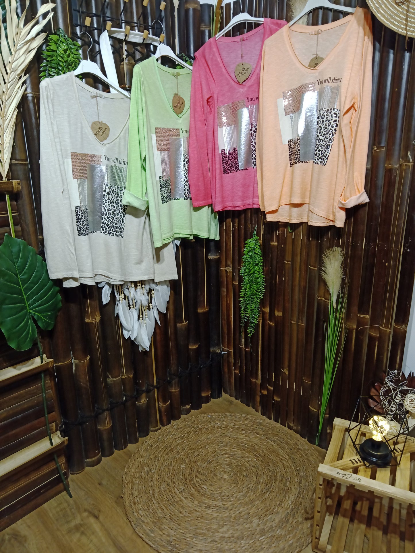Tee-shirt manches longues Shiny Wild