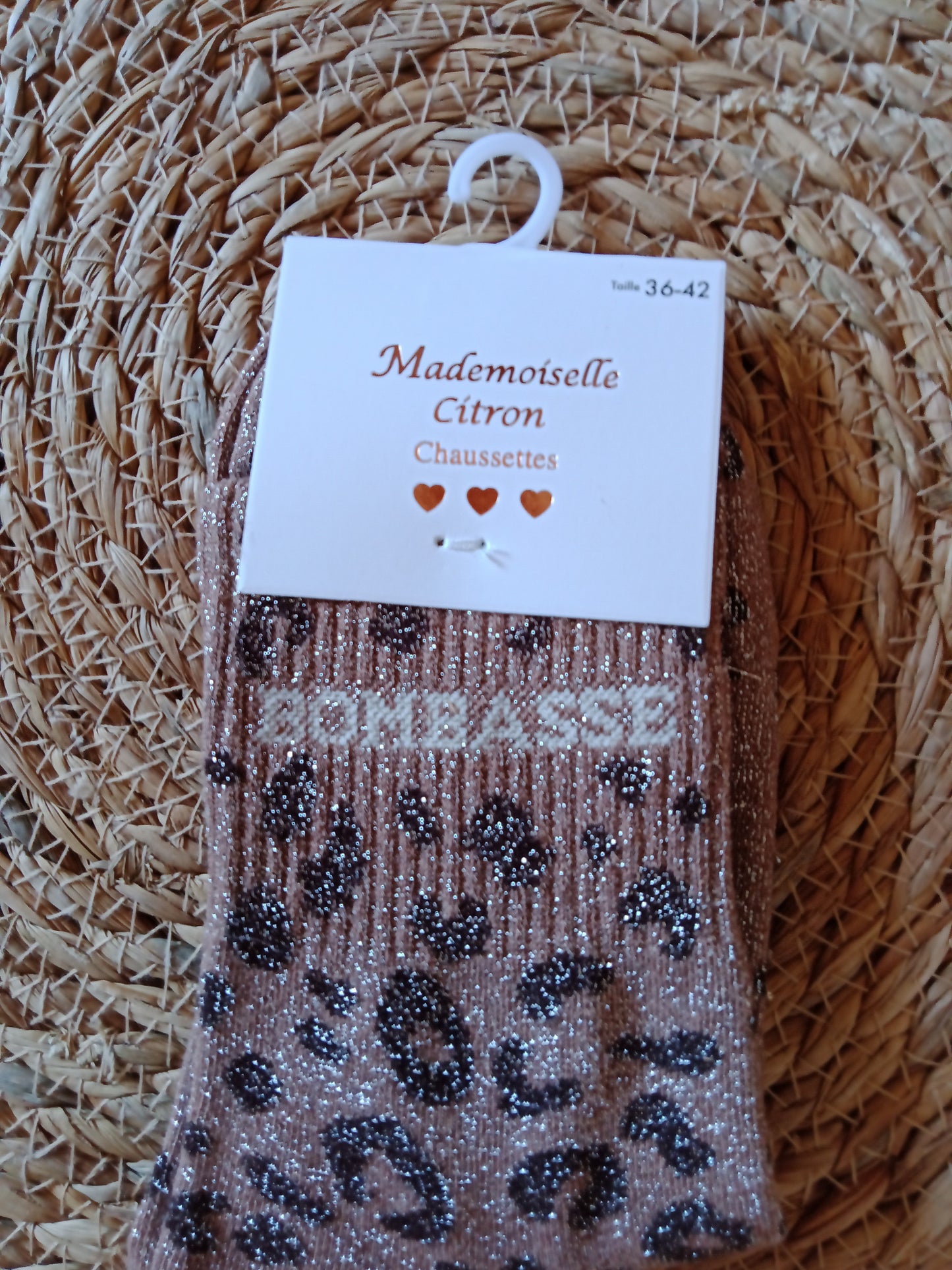 Chaussettes à Paillettes Léopard Femme “Les Félines Scintillantes” Taille 36-42 | LyaMode