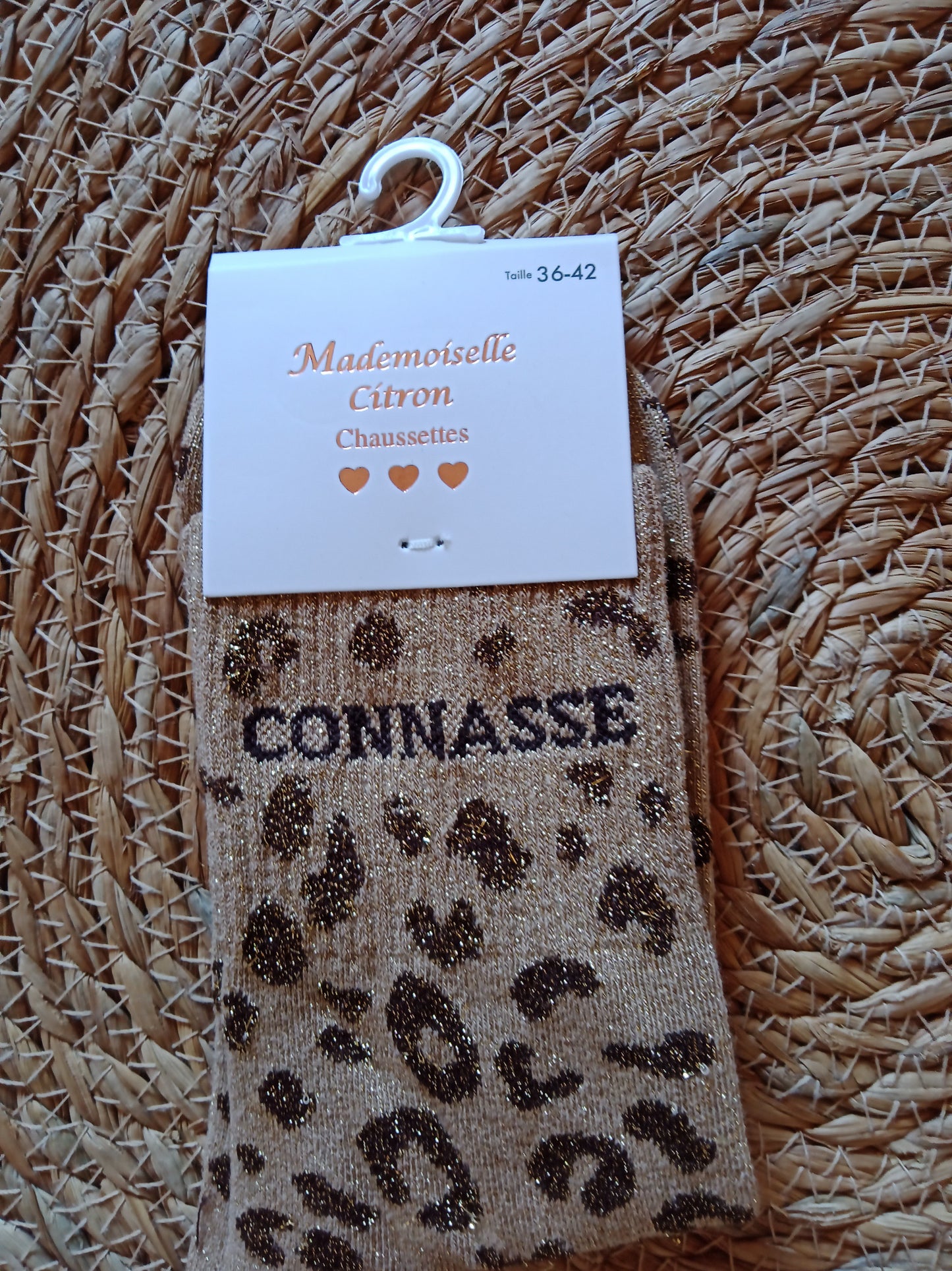 Chaussettes à Paillettes Léopard Femme “Les Félines Scintillantes” Taille 36-42 | LyaMode