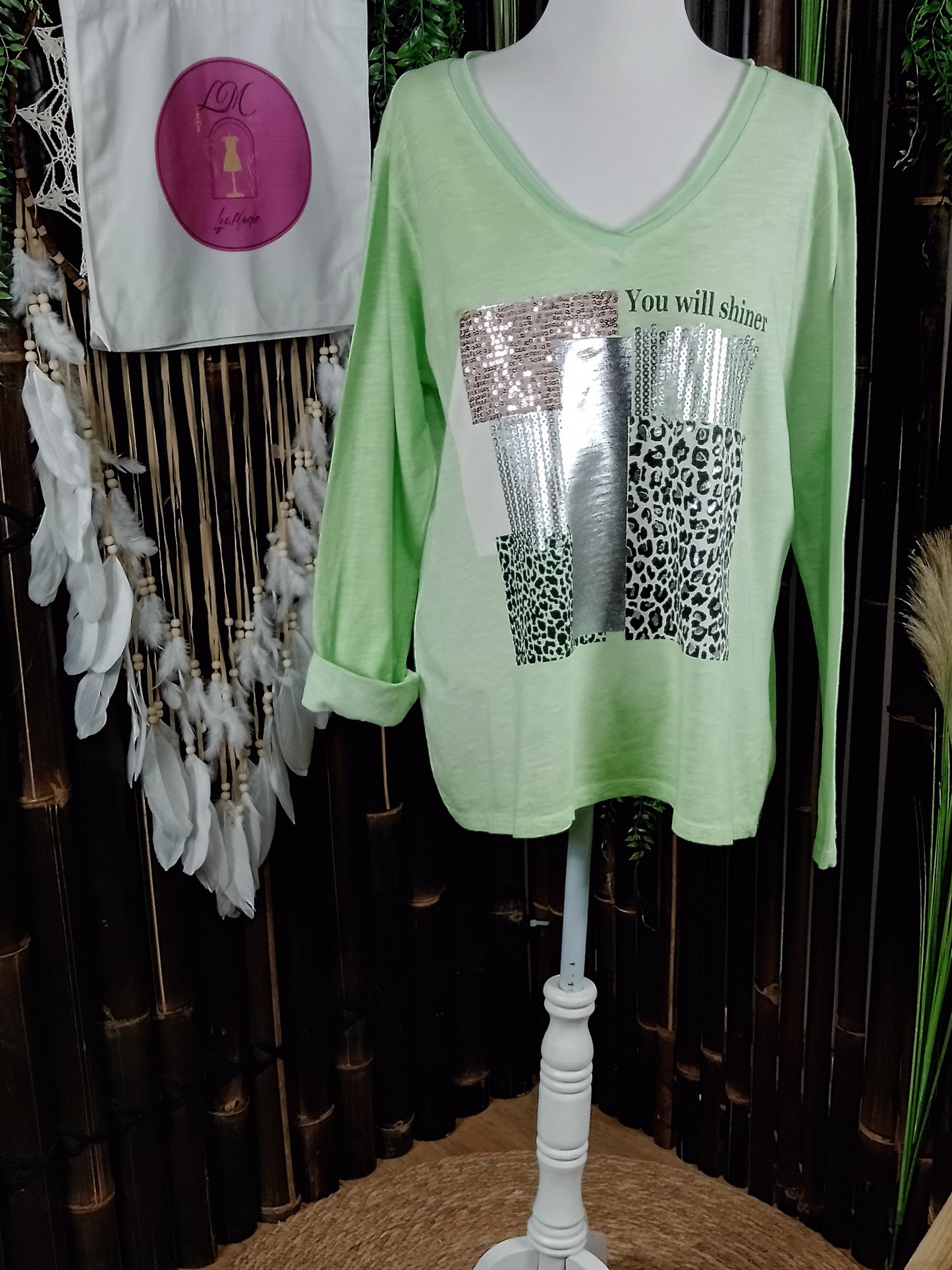 Tee-shirt manches longues Shiny Wild