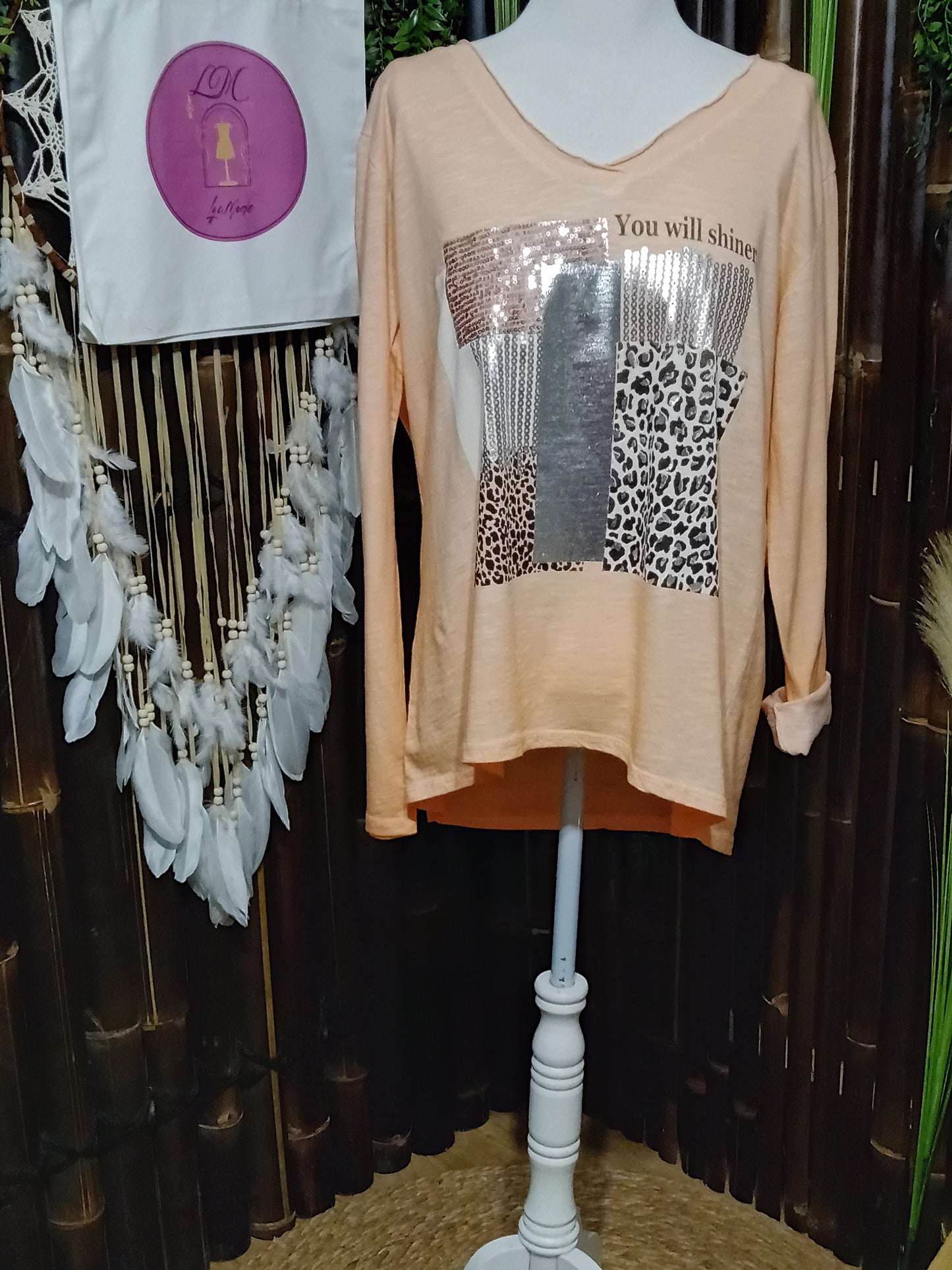Tee-shirt manches longues Shiny Wild